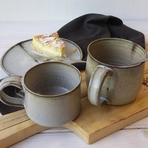 13 FL. Unze. Graue Keramik-Kaffeetasse, 200 ml. Unze. Cappuccino-Tasse, 3,3 FL. Unze. Espressotasse
