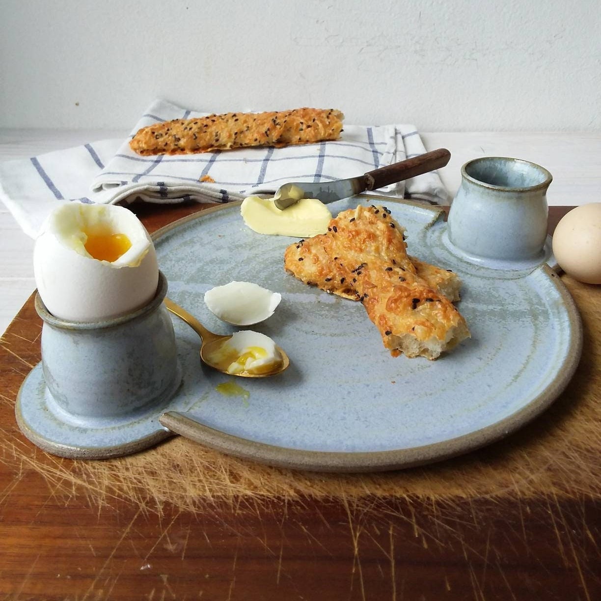 Ceamic Egg Cup Holde Set Of 2, Soft Boiled Egg Cups, Had