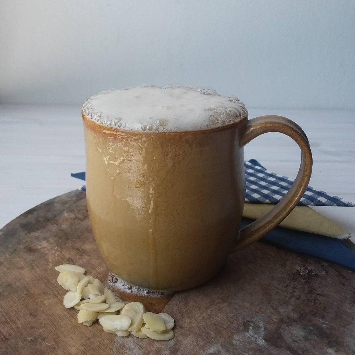 Tasse de Bière Poterie, Tasse en Céramique, Céramique 16Oz, Poterie Brune, Grande à Café, Cadeau d'a