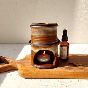 Handmade Ceramic Oil Diffuser, Essential Oil Burner For the home or spa