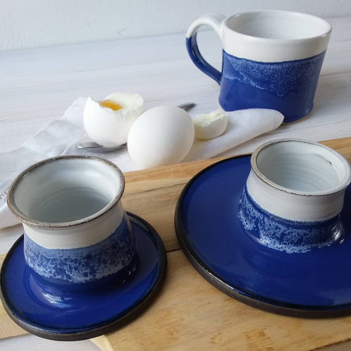 Set 6 Portauovo In Plastica Nero Opaco - Infrangibile, Con Ripiano E Protezione Troppopieno - Foto 14