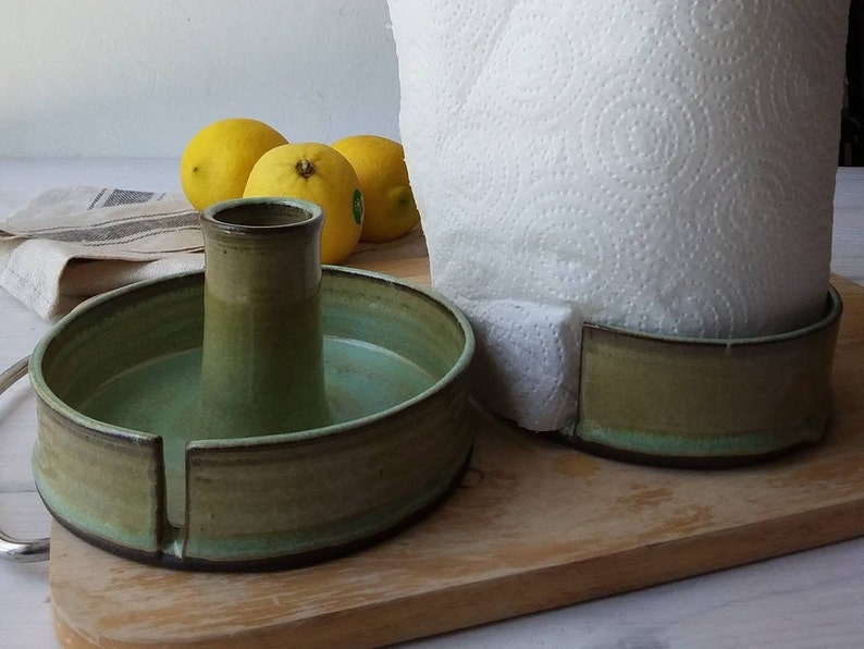 Ceramic Paper Towel Holder Handmade Paper Towel Stand Etsy