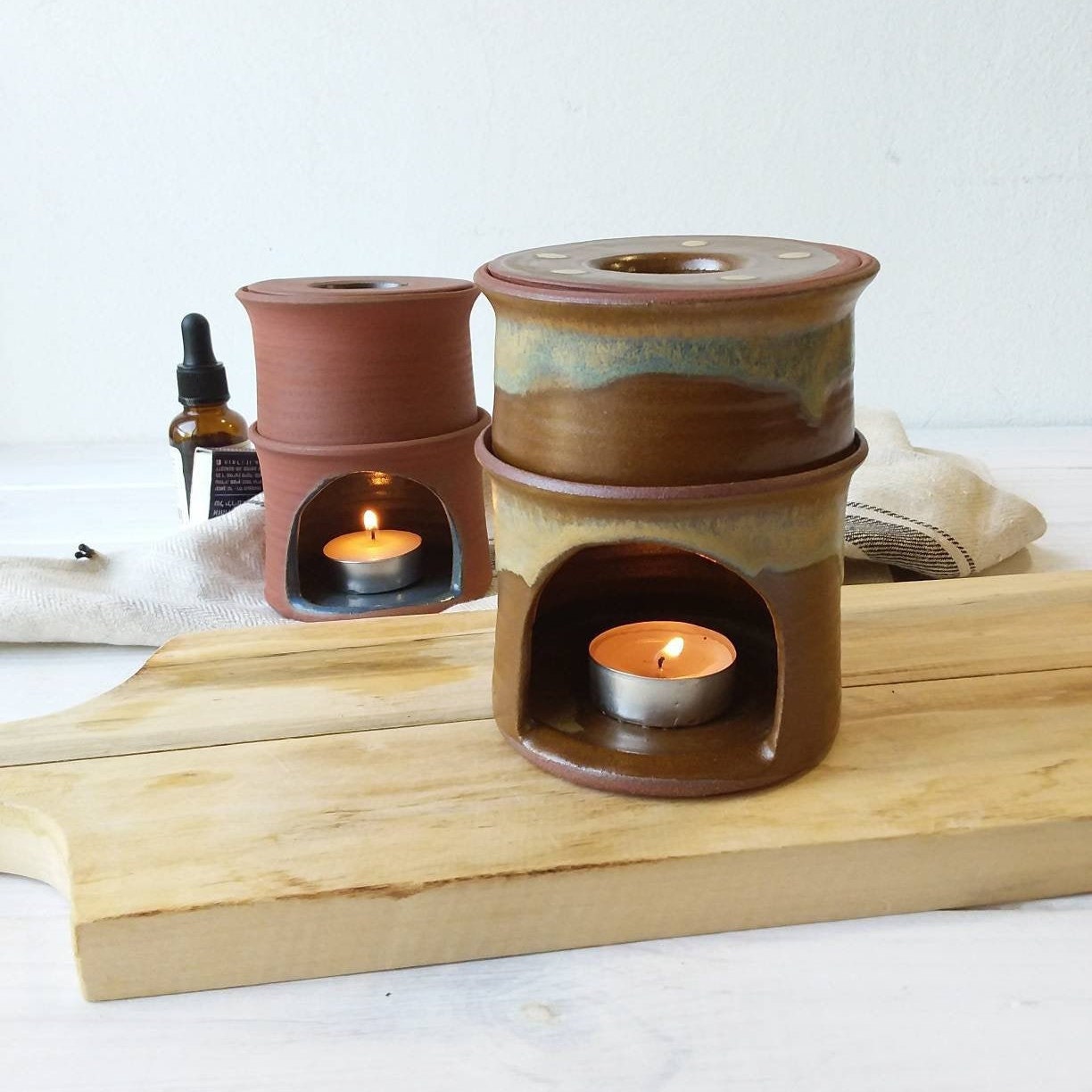 Ceramic Oil Diffuser, Terracotta Essential Oil Burner For the home or spa
