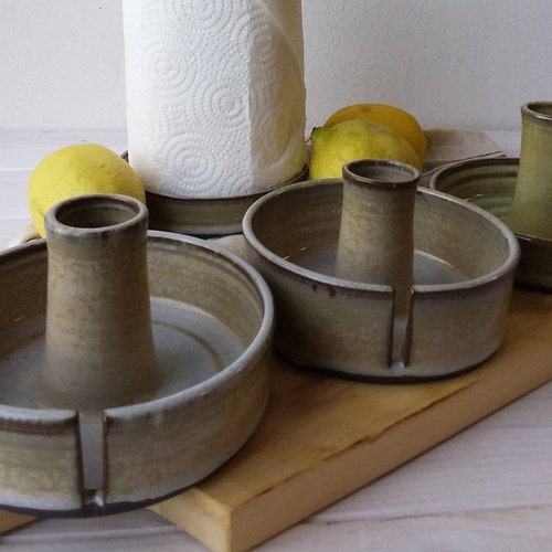 Turquoise Ceramic Paper Towel Holder Handmade Paper Towel Etsy