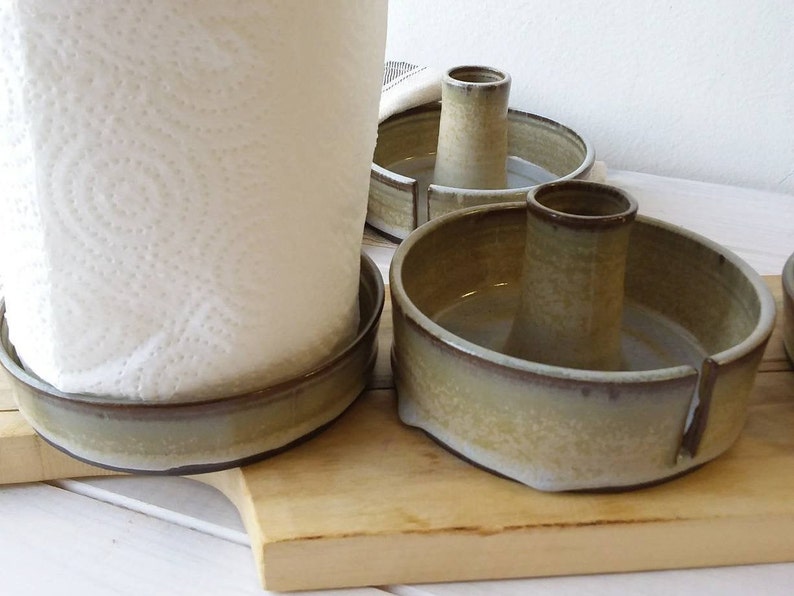 Ceramic Paper Towel Holder Handmade Paper Towel Stand Etsy