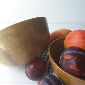 Brown Ceramic Bowl, Modern Salad Bowl, Mixing Bowl, Brown Pottery Bowl, Serving Bowl, Brown Fruit Bowl, Ceramic Ramen Bowl, Brown Soup Bowl image 7