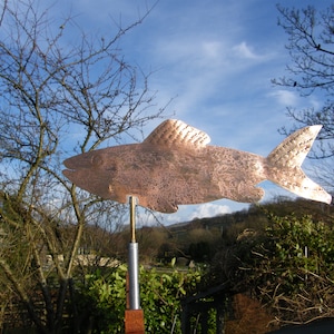 Fish windvane weathervane