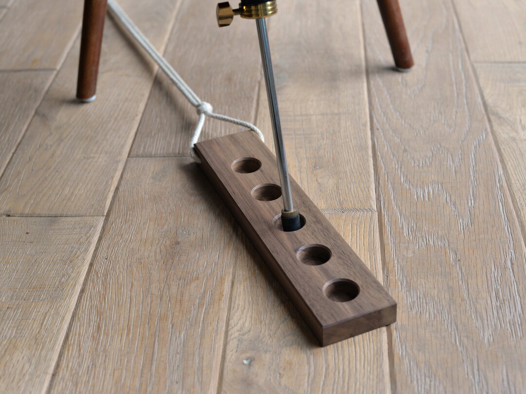 Cello Endpin Anchor, Made From Walnut, With Hemp Cord and Metal Ring Etsy