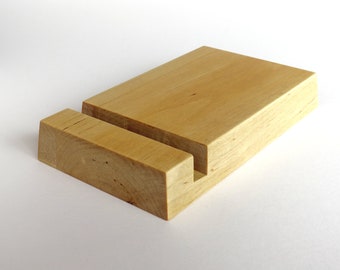 Wooden Stand for iPhone / iPad, Made from Solid Beech