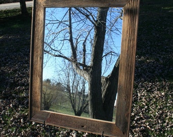 Barn Wood Mirror 18" x 24"