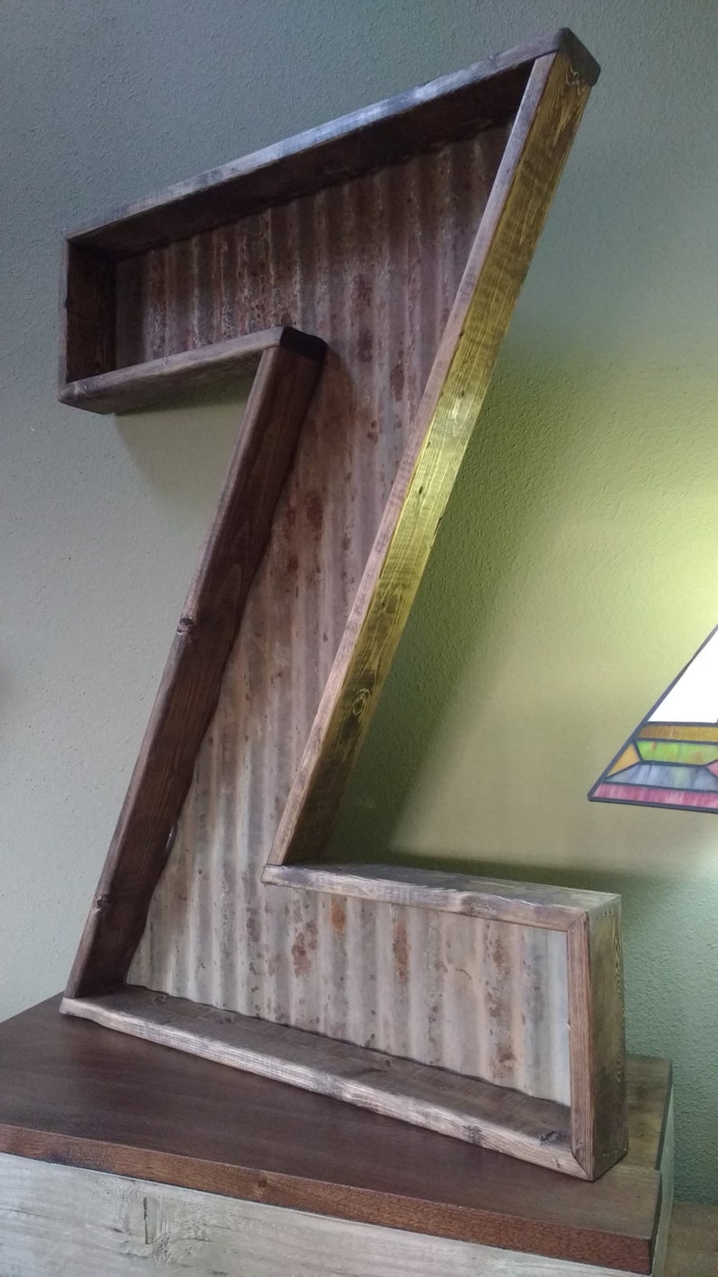 Large Metal Letters 3D Rustic Chunky Thick Metal Initials | Etsy