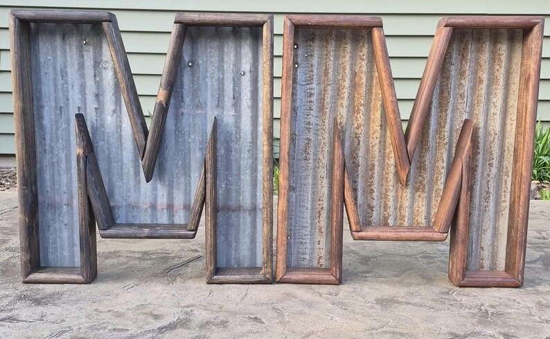 Rustic Metal Letter, 3D Initial, Wedding Home Decor - Etsy