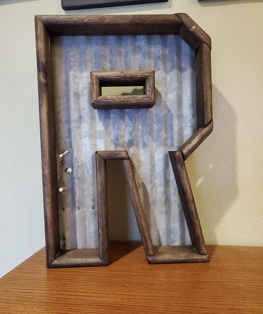 Large Metal Letters, 3D Rustic, Chunky Thick Metal Initials, Stained or ...
