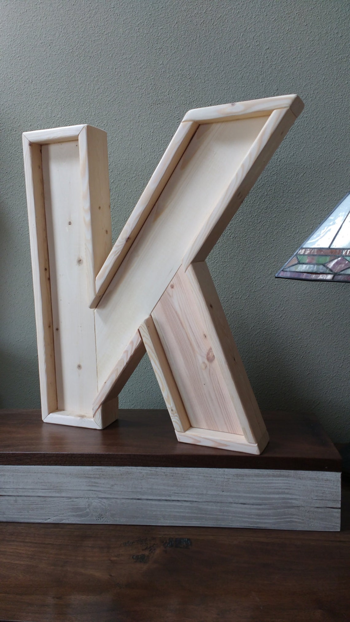 Large Wood Letters 3D Rustic Chunky Thick Wood Initials Etsy