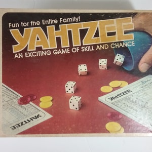 Vintage Yahtzee Board Game 1978 Milton Bradley Family Game Night Gift for  Child or Friend, Exciting Game of Skill and Chance, Dice Game 