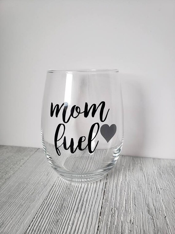 funny mom wine glass