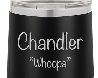 Personalized 12 ounce Double wall vacuum insulated wine tumbler
