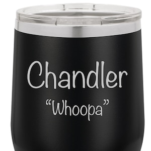 Personalized 12 ounce Double wall vacuum insulated wine tumbler