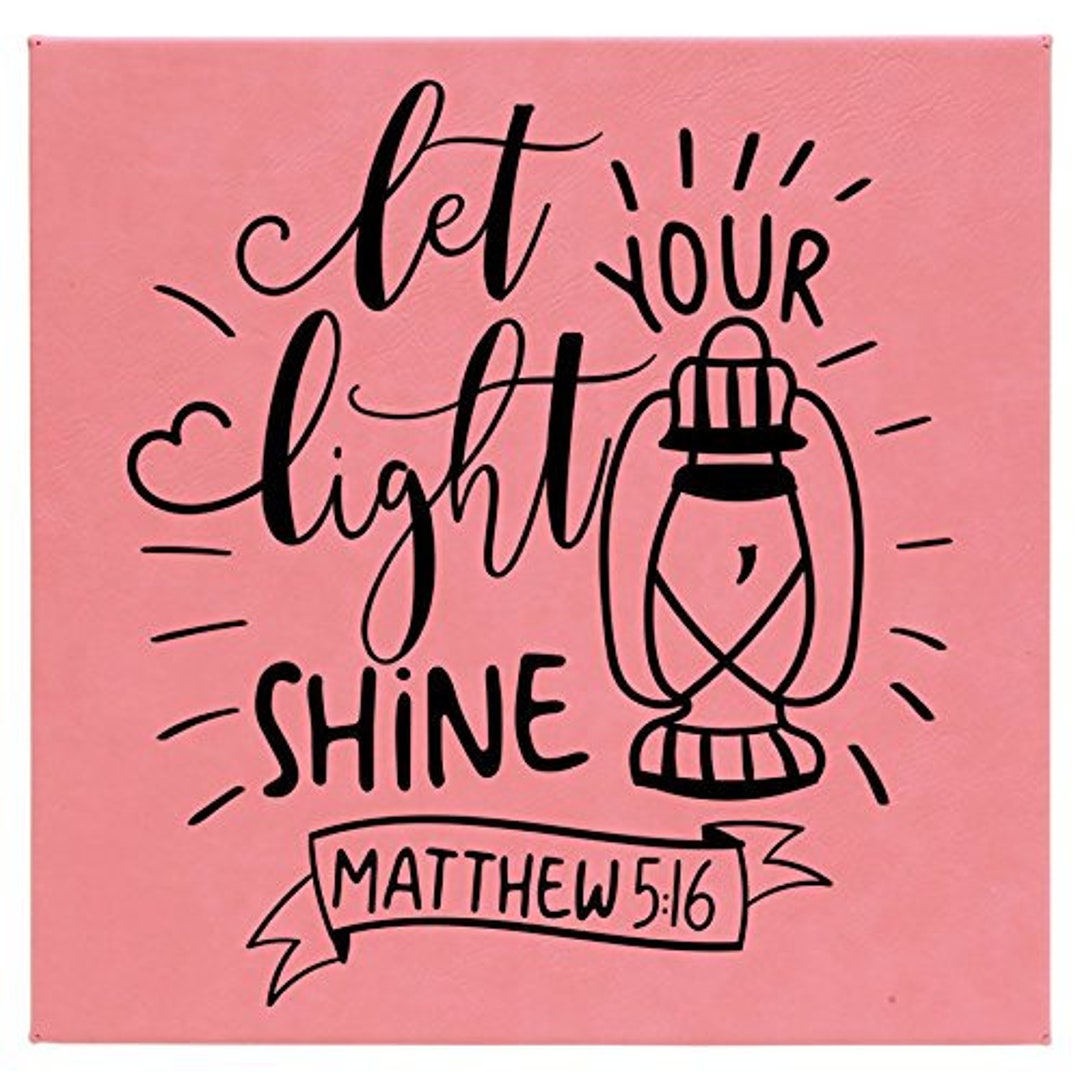 Let Your Light Shine Leatherette Wall Hanging - Etsy