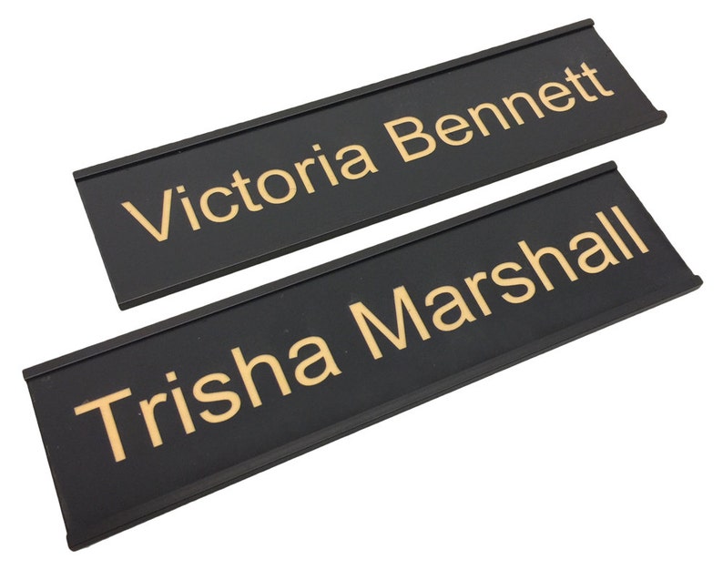 Personalized Name Plate With Wall or Office Desk Holder 2x8 Etsy