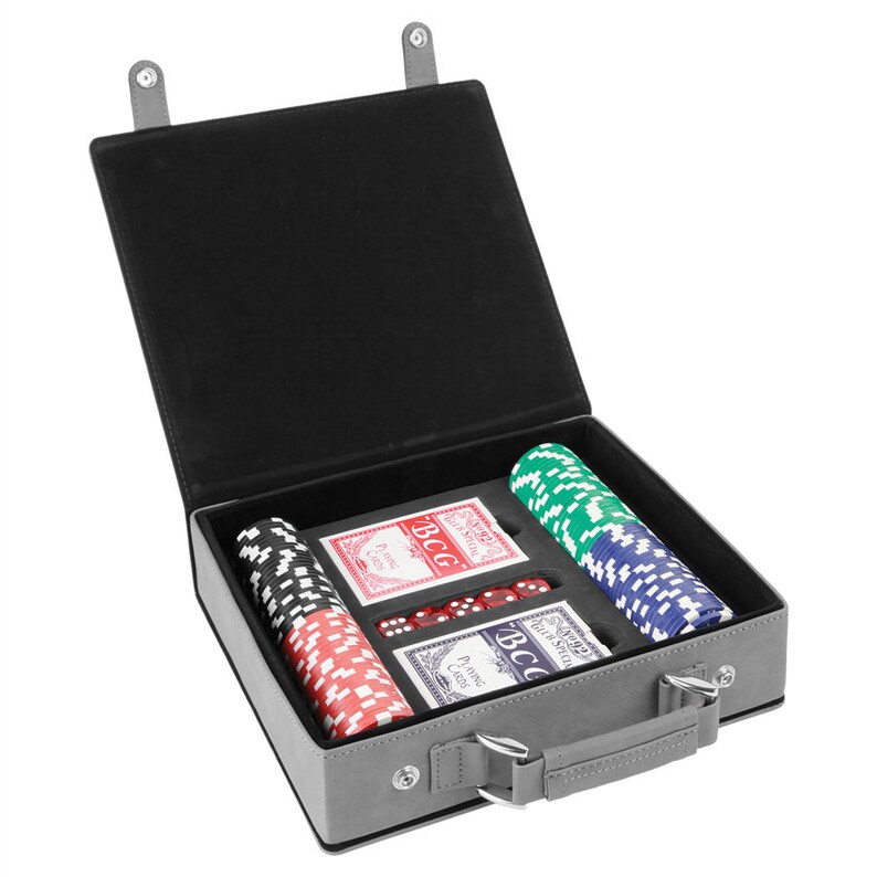 Personalized Poker Set Case Custom Gifts for Poker Players Etsy