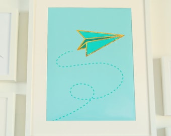 Paper Airplane - Printable Sign
