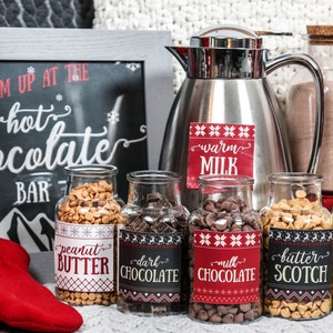 Hot Chocolate Bar Holiday Printables - Etsy