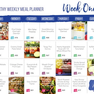 Healthy Meal Plan 2017 Ebook 28 Day Meal Plan PLUS More Than - Etsy