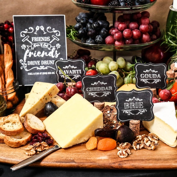 Wine \u0026 Cheese Party Holiday Printables | Etsy Ireland