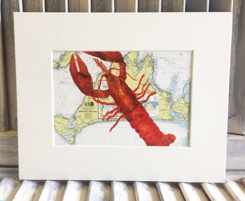 Martha's Vineyard Art Martha's Vineyard Gift Lobster Etsy