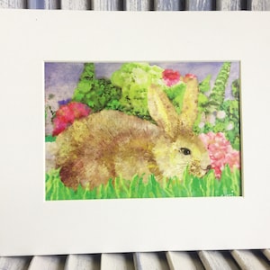 Bunny art print; Bunny Nursery Art; Childs Room Decor; Easter Bunny decor; Easter Decor; Bunny Wall Decor; Bunny Baby Gift; Bunny Artwork