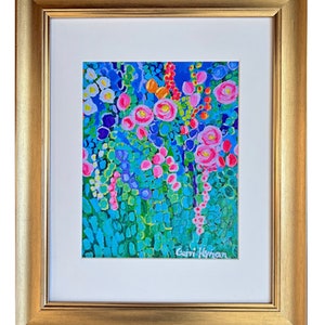 Flower Framed Art, Flower Print, Floral Art Print, Flower Wall Art, Mother&#39;s Day Gift, Framed Floral, 14 x 17&quot;
