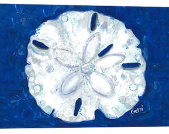 Sanddollar on Canvas, Perfect for Beach Decor, 24 x 36"
