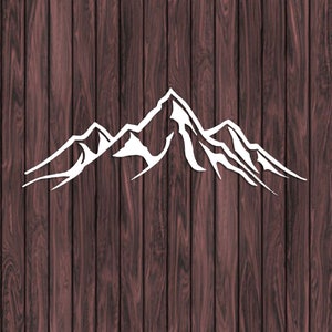 Mountain Decal Mountain Stickers Car Decal Laptop Decal Etsy