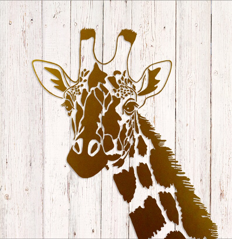 Giraffe Decal Giraffe Stickers Custom Monogram Decals Car Etsy
