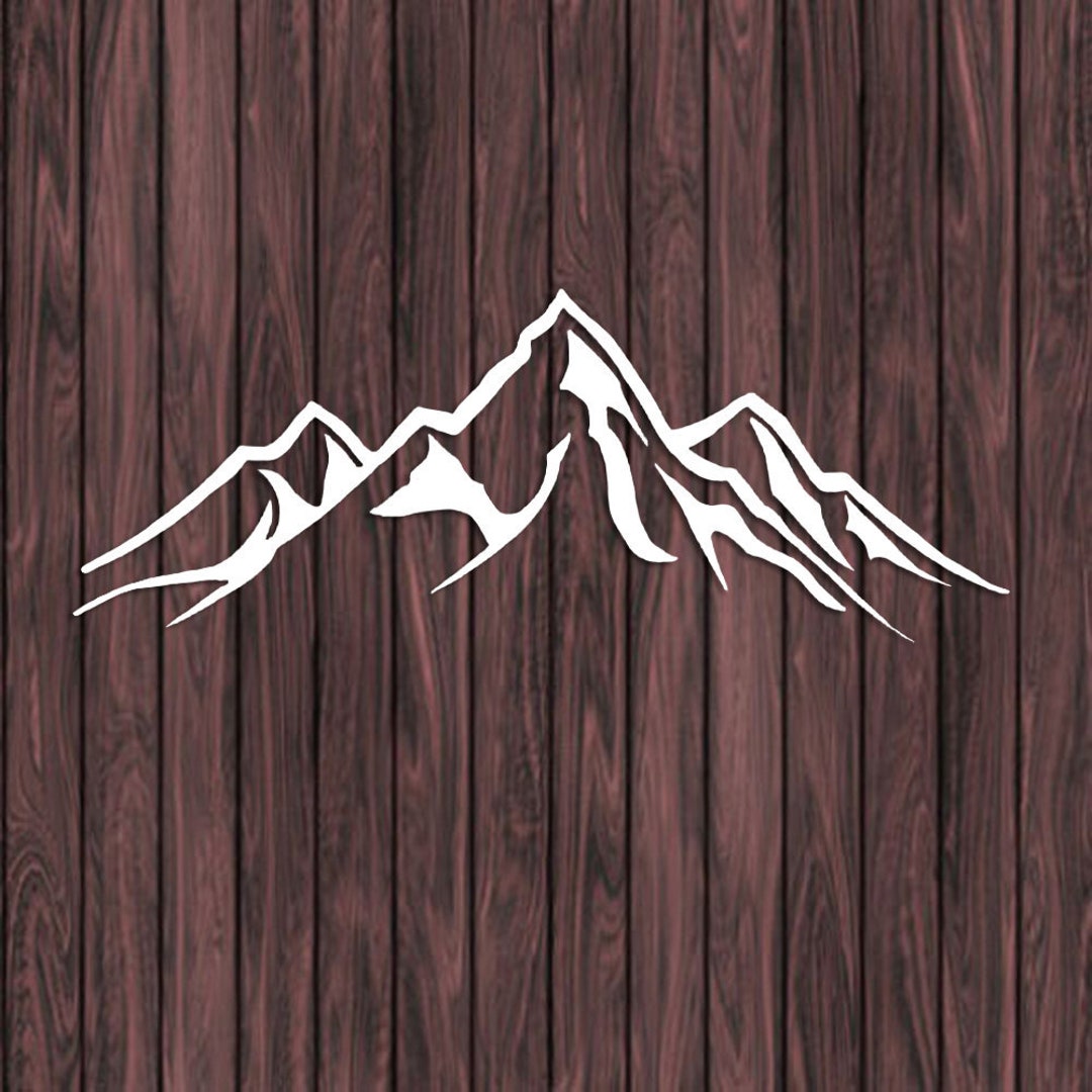 Custom Mountain Decal, Mountain Vinyl Decal, Mountain Sticker, Mountain