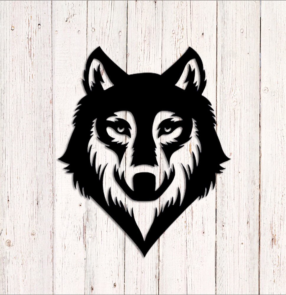 Wolf Vinyl Decal Wall Etsy