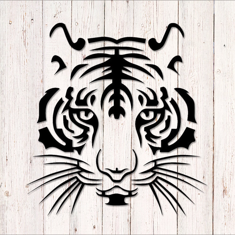Tiger Decal Car Decal Tiger Decal for Car Tiger Head Etsy