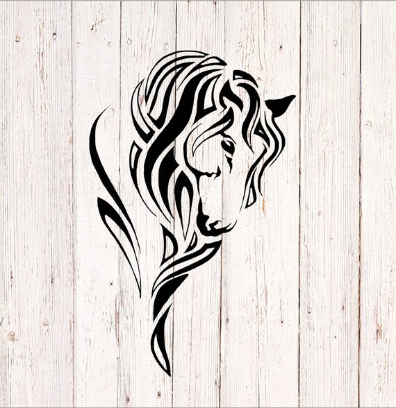 Horse Car Decal Horse Stickers Horse Head Decal Truck Etsy