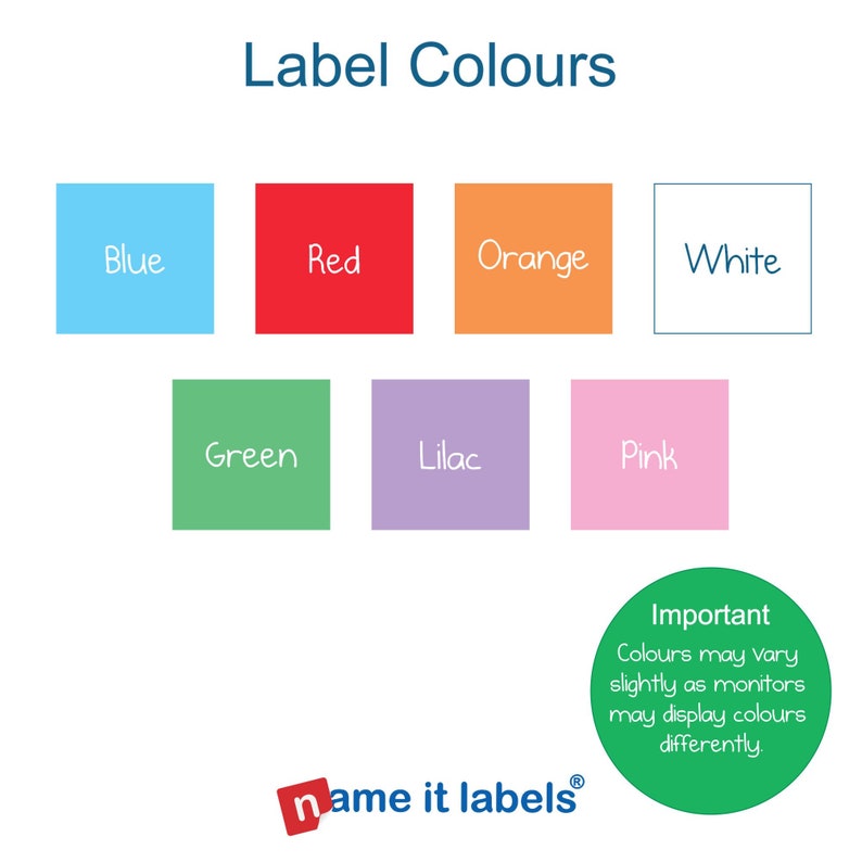 Mini Name Labels 60 per Pack Name Labels for Pencils Etsy UK