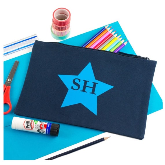 Custom Name Pencil Case Christmas Gift for Kids, Canvas Birthday