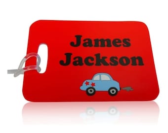 Kids Bag Tag | School Luggage Tag | Book Bag Tag | Printed Luggage Tags