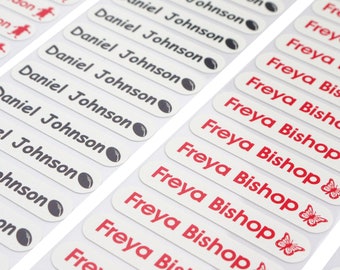 Iron on Name Labels, Personalised Iron on Name Labels, Iron on Labels for Clothing, Iron on Name Tags for School Uniform