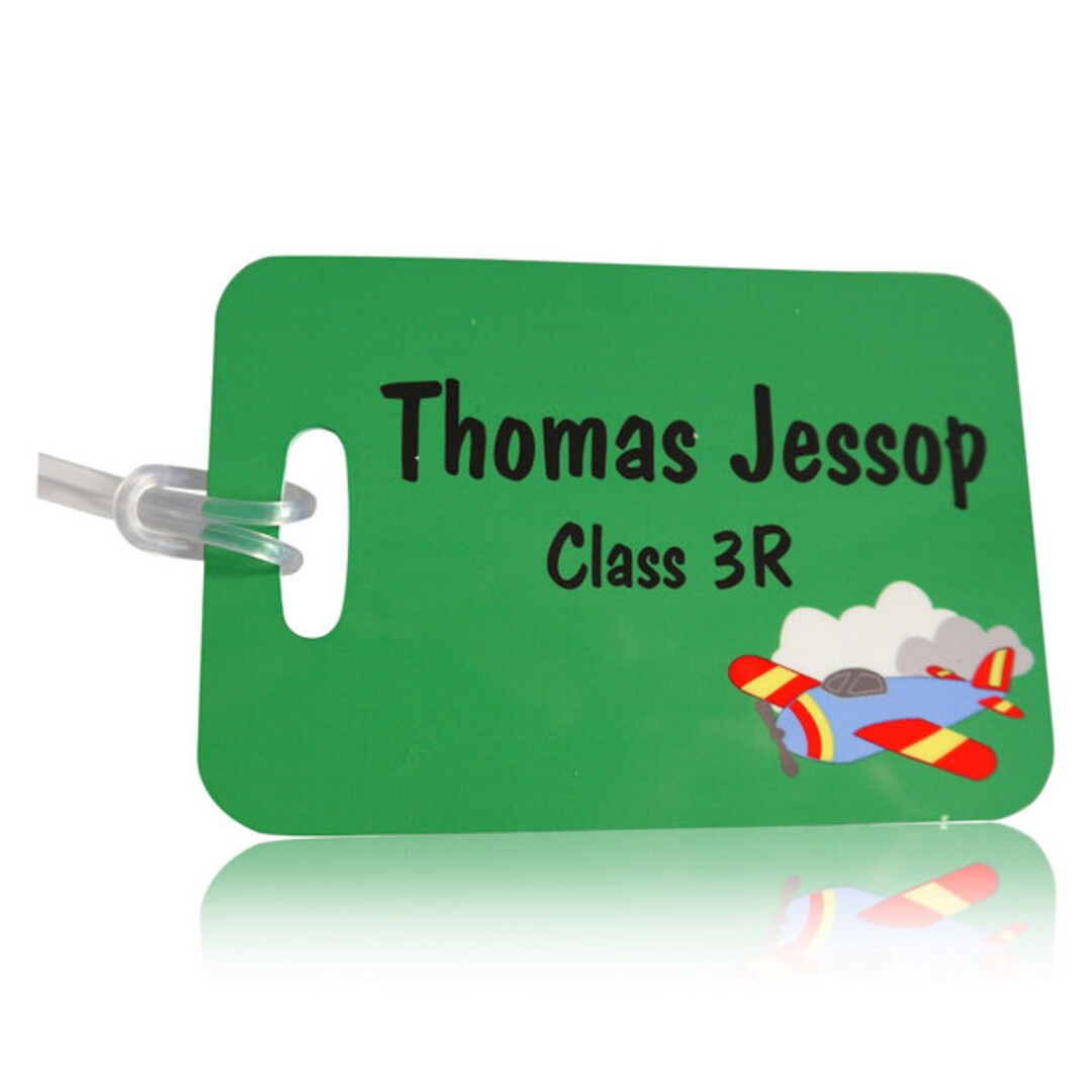 Personalised Children's Luggage Tag Kids School Bag Tag Printed Luggage