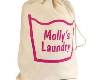 Personalised Laundry Bag  - Personalised Laundry Sack - Name it Labels
