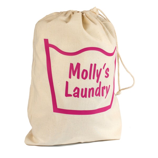 Personalised Laundry Bag  - Personalised Laundry Sack - Name it Labels