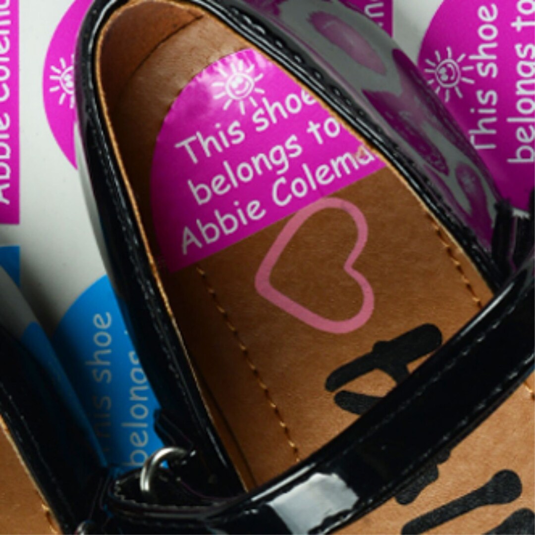 Shoe Labels Kids Shoe Name Labels X 24 Labels for Shoes Etsy UK