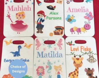 Kids Personalised Bag Tag , Personalised Bag Tags for Children, Luggage Tags In A Choice Of Designs