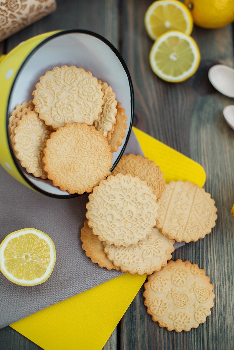 Peonies Rolling pin Flowers cookie stamp engraved floral Etsy