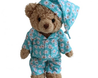 teddy bear in pjs